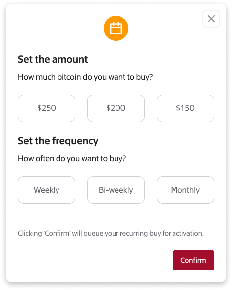 beaver-bitcoin-recurring-buy-amount-frequency